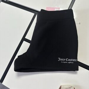 Juicy Couture Black Women's Black Sweat Shorts XL MSRP $69 NWT